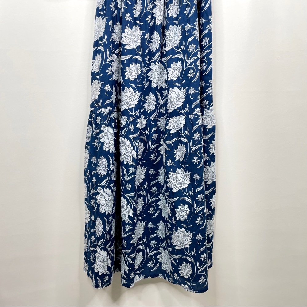 Monsoon and Beyond Blue and White Floral Midi Dress - Picture 6 of 15